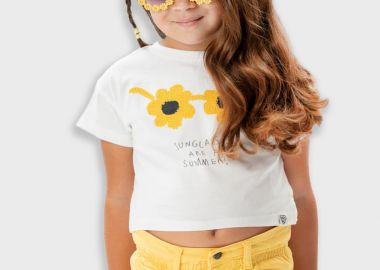 Τζην σορτς για κορίτσι | ΚΙΤΡΙΝΟ - Energiers - 